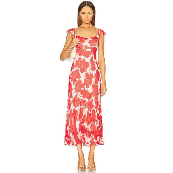 Rails Dresses & Skirts - RAILS Women's Marigold Dress Size M In Scarlet Hibiscus